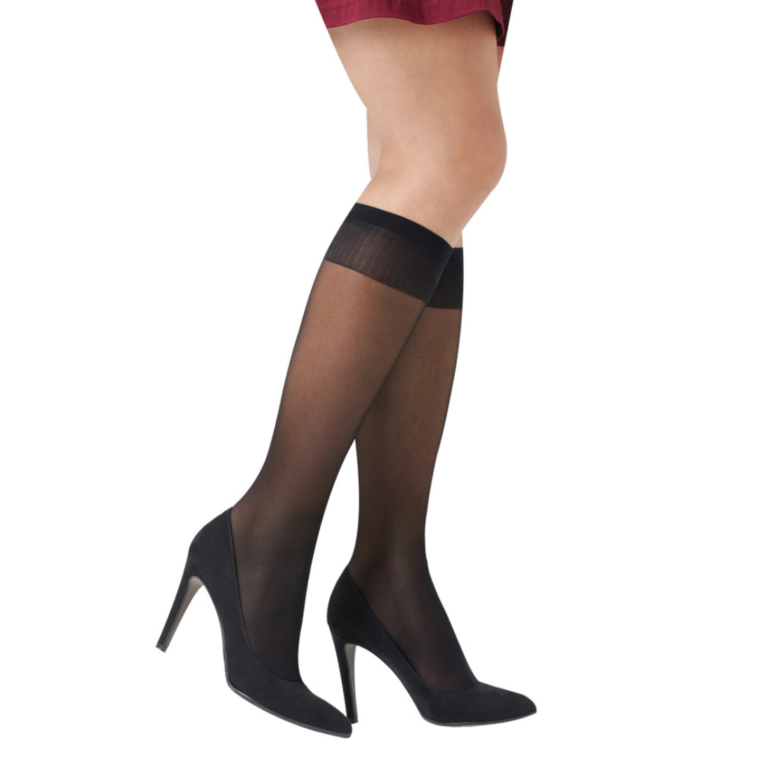Solidea Knælange Støttestrømper, Miss Relax, Nylon - 140 Denier