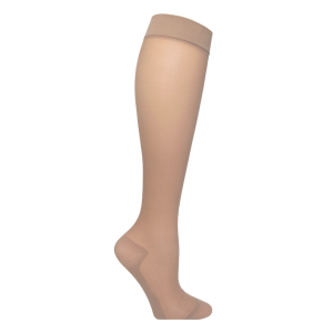 SupCare Knaelange Stoettestroemper, Nylon - Beige - nylonstroemper (1)