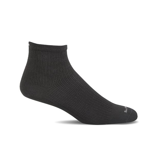 Sockwell ankelstøttestrømpe. Plantar ease quarter II, sort.