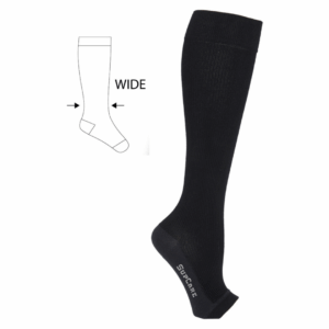 Stoettestroemper bambus, aaben taa, sort, bred model