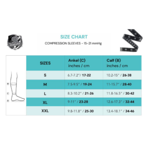 Sleeves klasse 1 bambus storrelsesskema