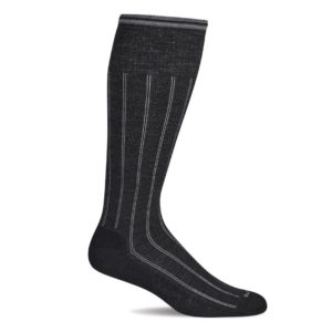 Sockwell High Rise Rib sort - stoettestroemper til maend